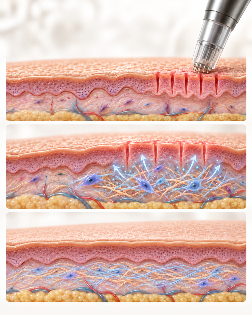 Microneedling collagen